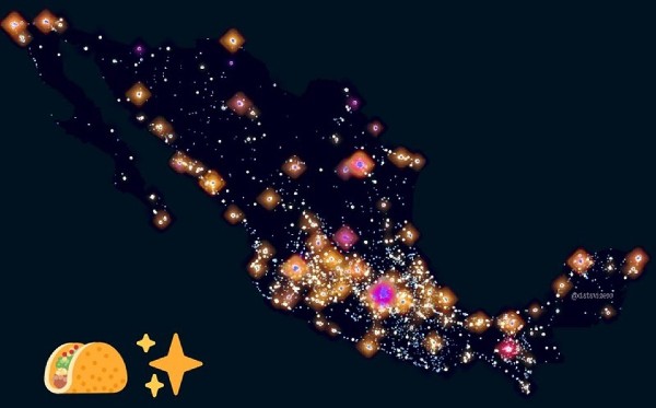 “Taco Universe», geógrafo mapeó todas las taquerías de las que se tienen registro en el país