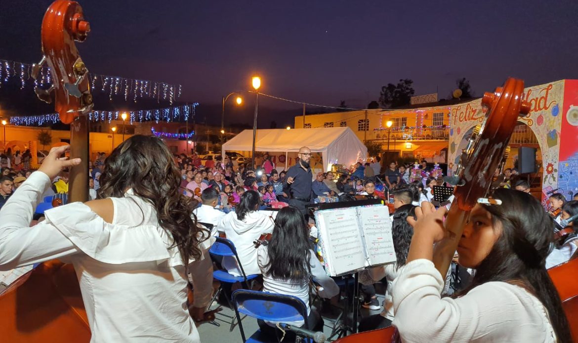 Orquestas de la SECULT protagonizan festividades navideñas