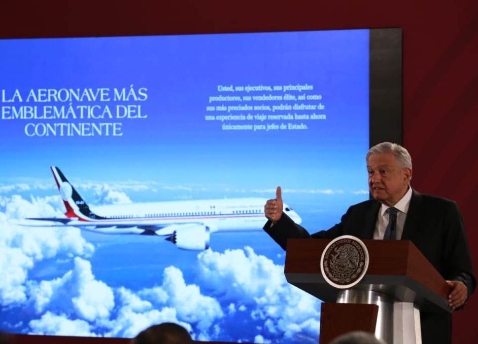 AMLO propone «rifar» el avión presidencial en la Lotería Nacional