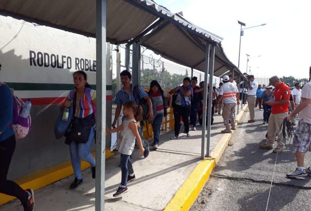 Marina y Guardia Nacional cierran el paso a mil 500 migrantes centroamericanos