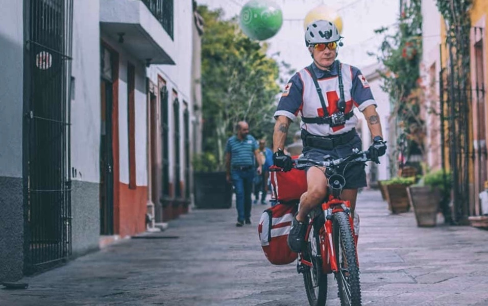 CicloTums, el Escuadrón Ciclistas de la Cruz Roja