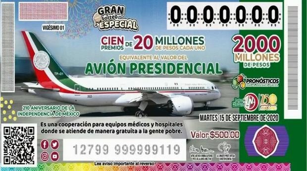 Sí se rifará el avión presidencial, confirma AMLO