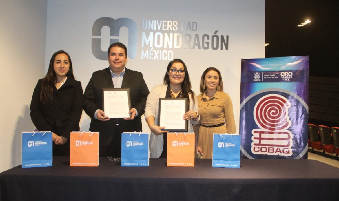 COBAQ y Universidad Mondragón México renuevan convenio de colaboración