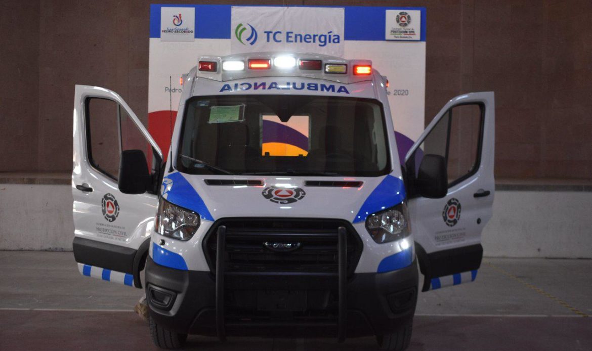 TC Energía dona ambulancia al ayuntamiento de Pedro Escobedo