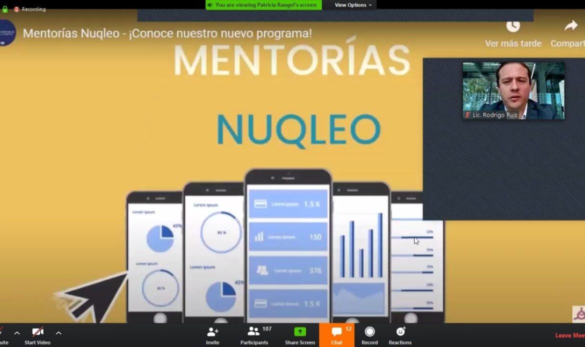 Presenta SEJUVE proyecto Mentorías Nuqleo ante COEPES