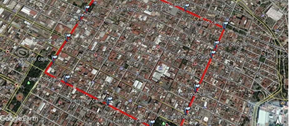 El Centro Histórico de Puebla cierra desde HOY su acceso