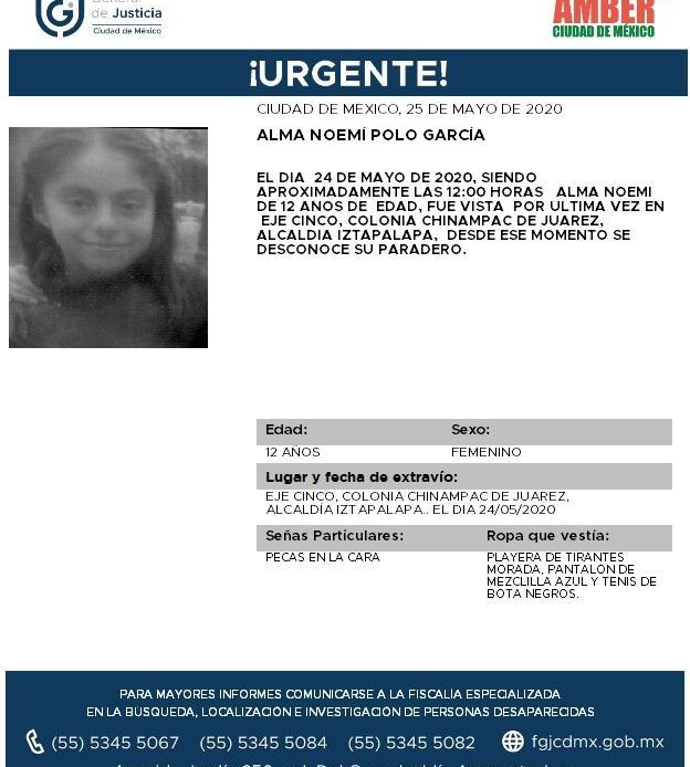 Alerta Amber: Alma tiene 12 años, desapareció del campamento Francisco Villa Independiente