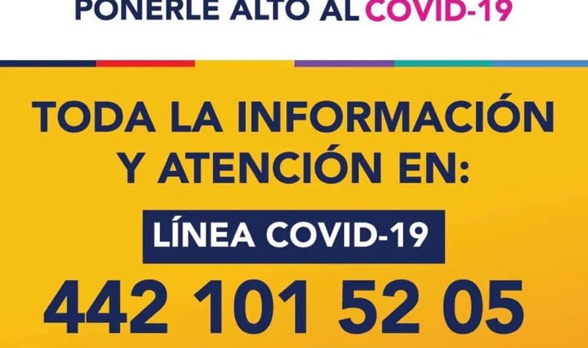 Línea Covid-19 en Querétaro ha recibido más de 2 mil 500 llamadas