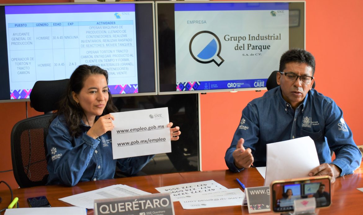 En Querétaro 4 mil 299 personas han conseguido trabajo a través de las estrategias del SNE Querétaro
