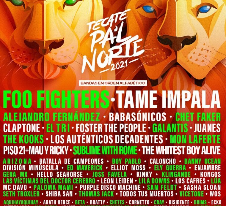 Foo Fighters encabezan Tecate Pal´’ Norte 2021