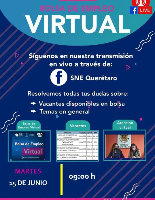 Se realizará la 3ª Feria Estatal de Empleo Querétaro 2021