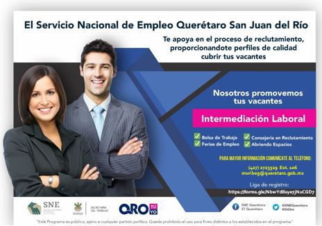 Más de mil plazas de trabajo en Feria de Empleo para todos los perfiles laborales en Querétaro