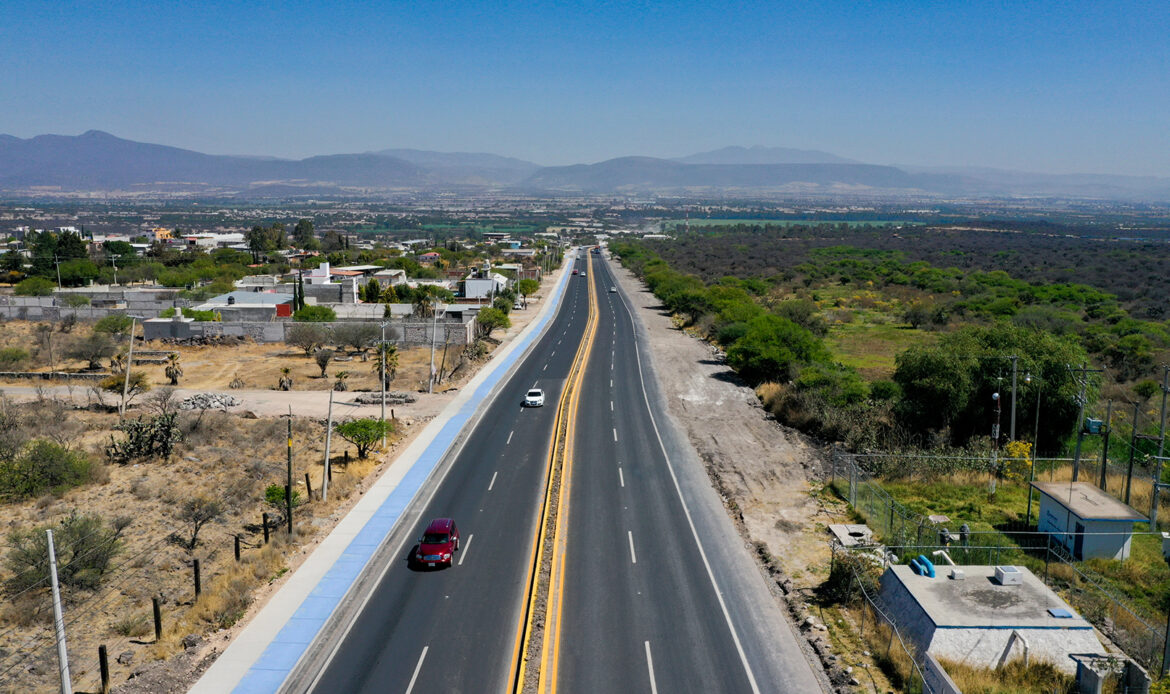 Por concluir la séptima etapa de modernización y ampliación de la carretera Querétaro – Chichimequillas