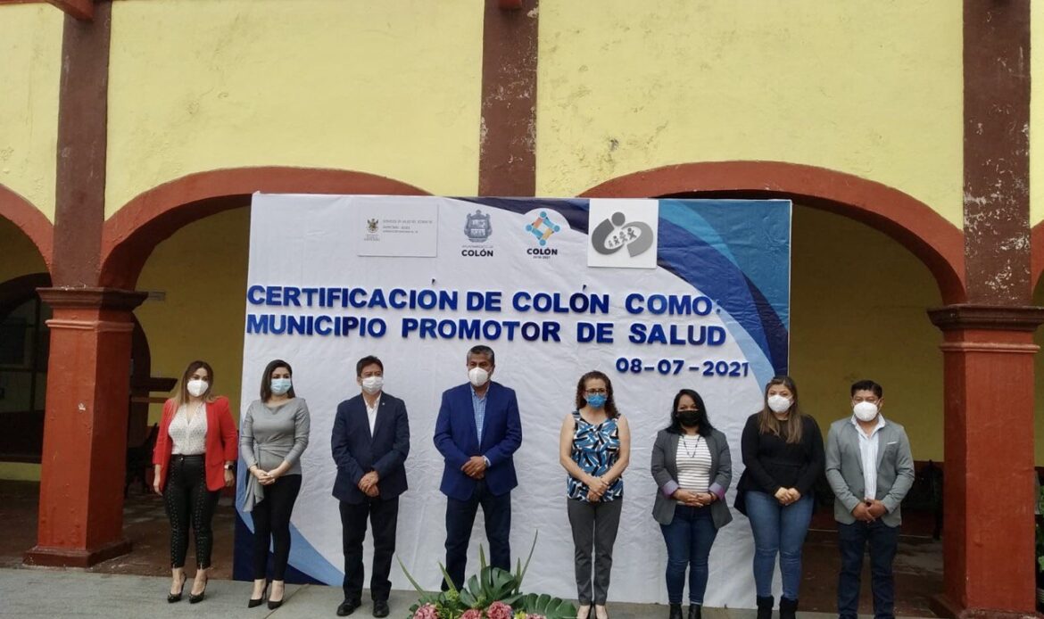Colón es certificado como Municipio Promotor de la Salud
