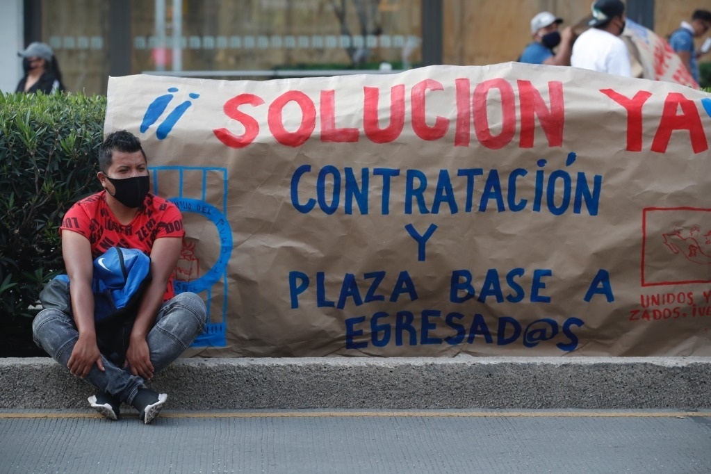 Protesta la CNTE en Michoacán; exigen pago de salarios