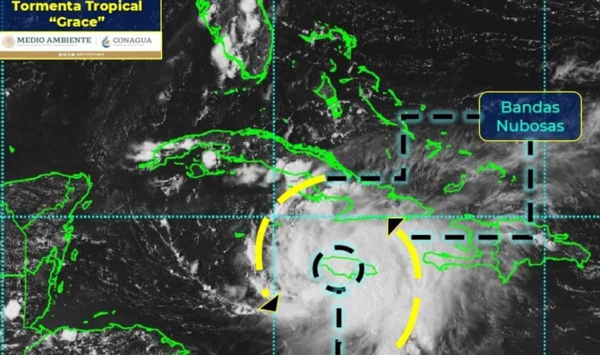 «Grace» llegará a México como huracán categoría 1 el jueves