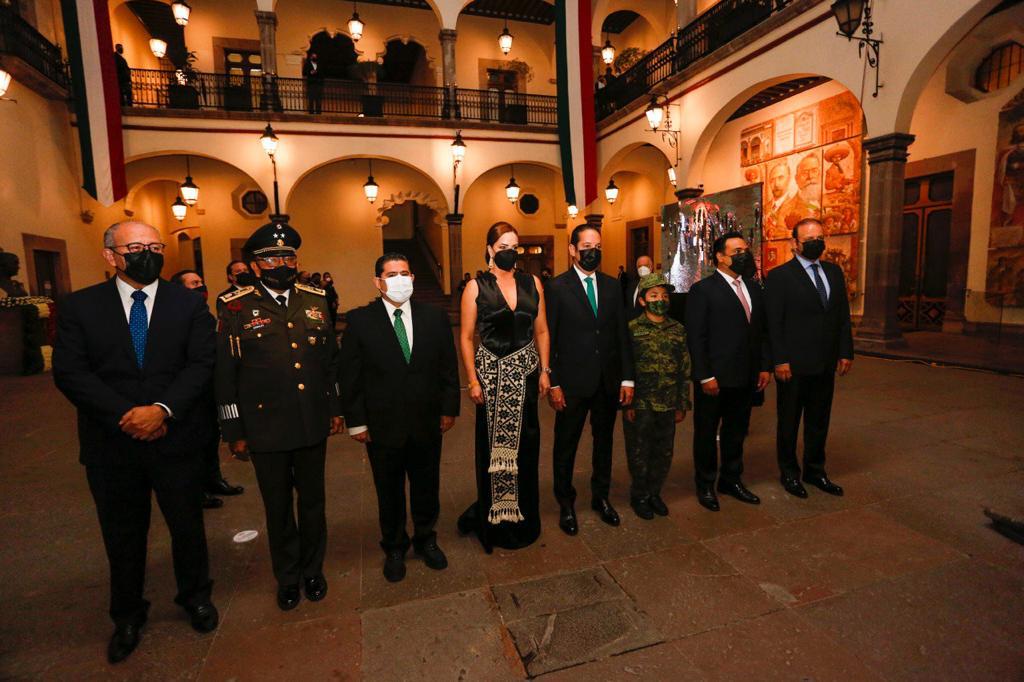 Ceremonia del tradicional Grito de la Independencia en Querétaro