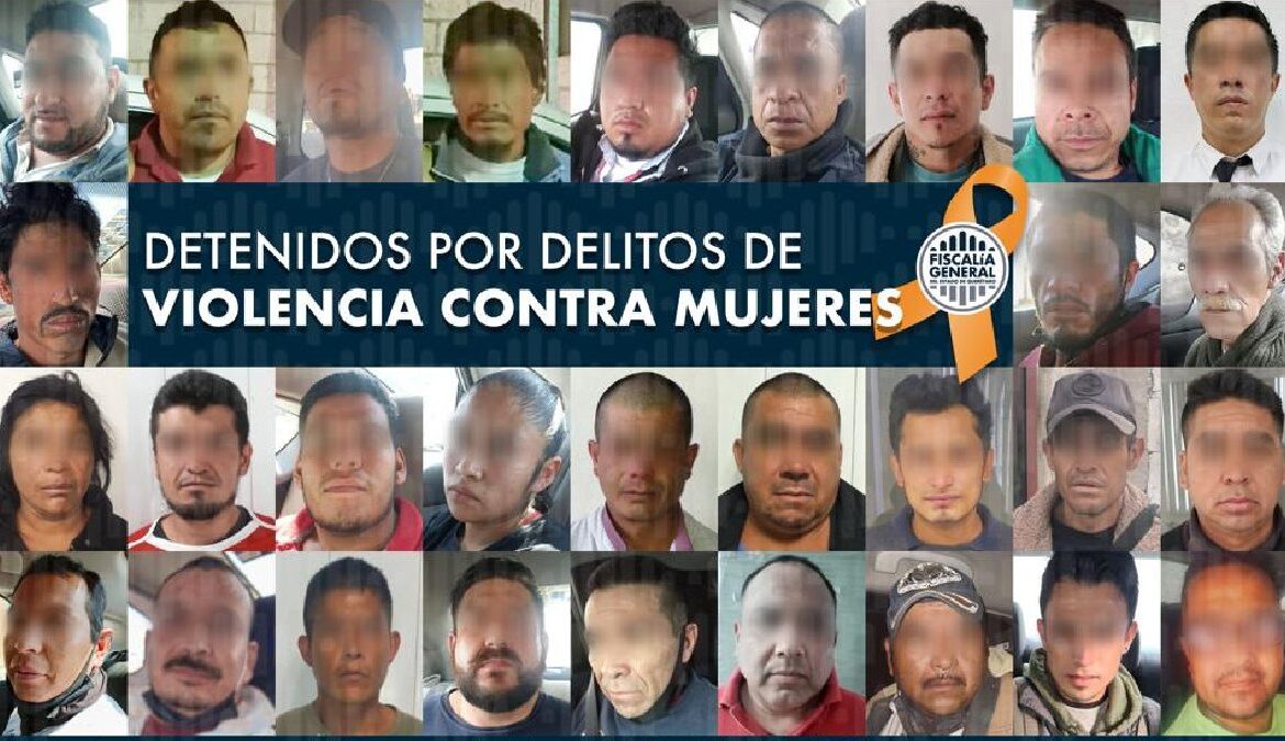 218 detenidos por delitos contra mujeres en Querétaro