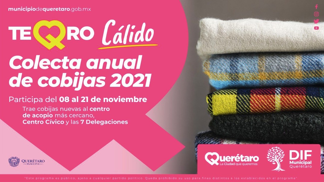 Te Quiero Cálido, la campaña que acerca cobijas a los hogares de la capital de Querétaro