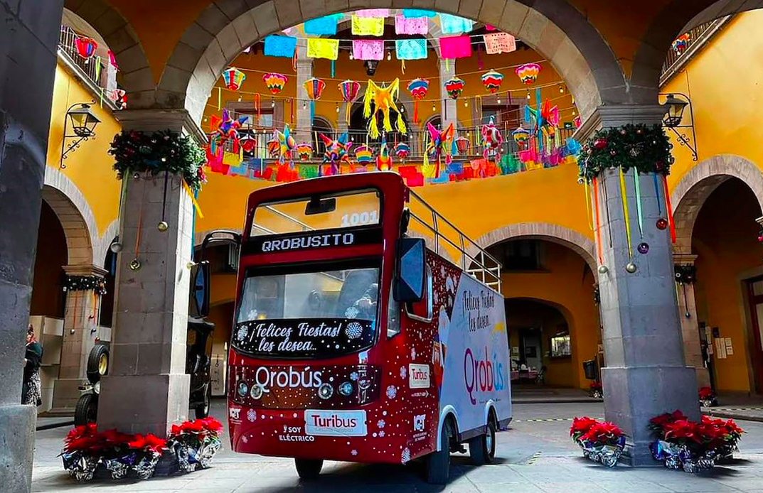 Lánzate a conocer el Qrobusito, está estacionado en el centro de Querétaro
