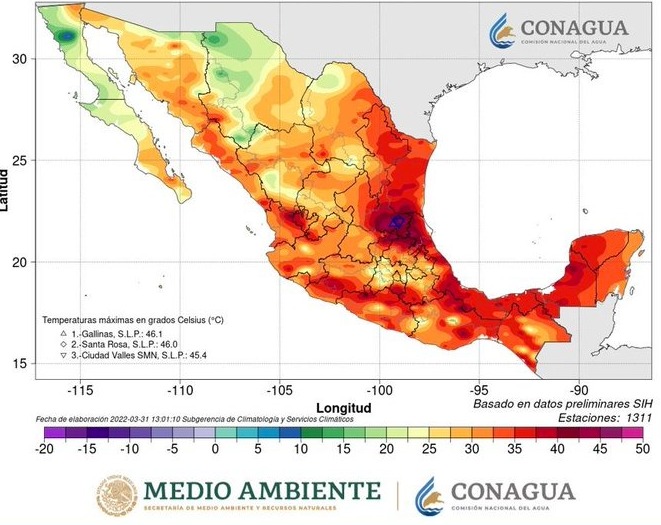 Ola de calor azota al país; Querétaro alcanzará los 40 grados