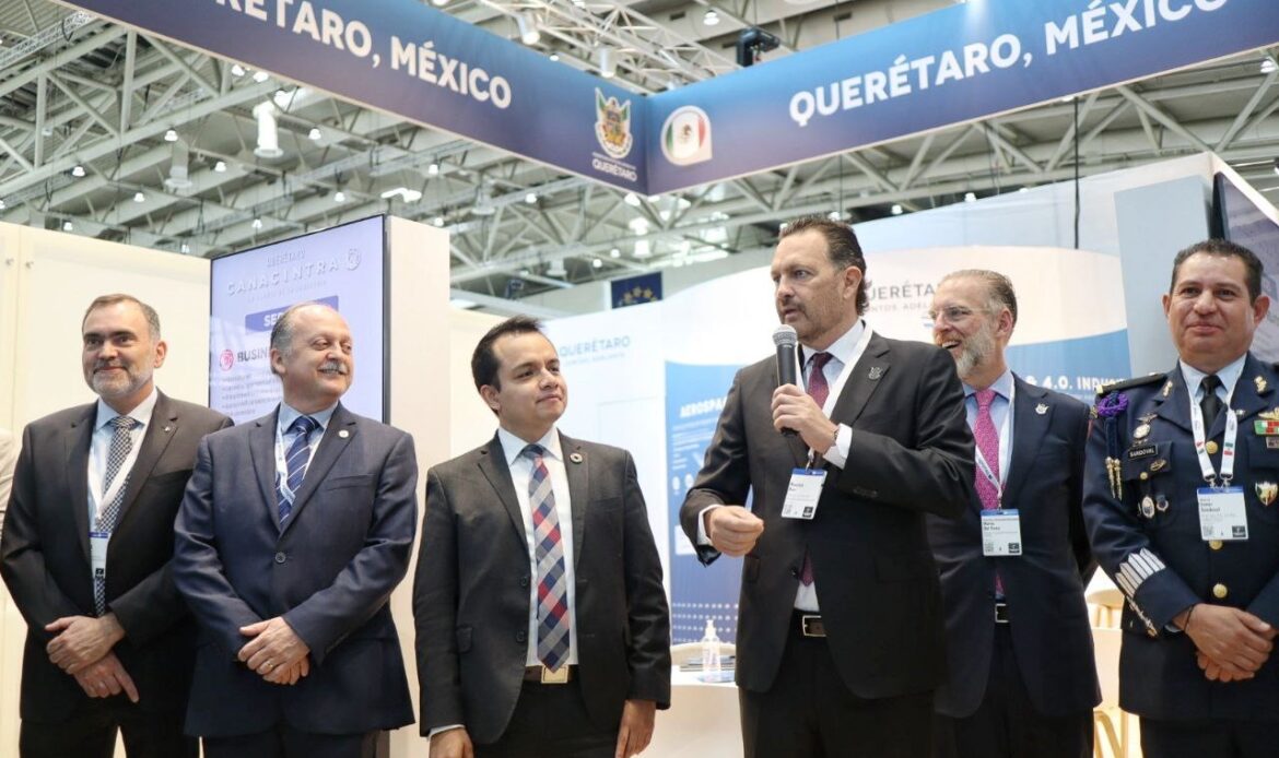 Inaugura Mauricio Kuri el pabellón Querétaro en Hannover Messe 2022