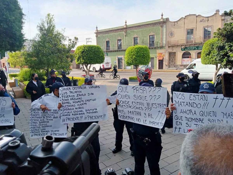 Policías de Irapuato exigen garantía de trabajo tras asesinato de comandante