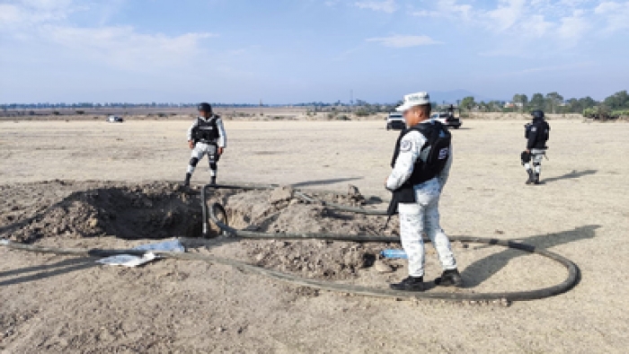 Guardia Nacional localiza tomas clandestinas para sustracción ilegal de hidrocarburo
