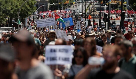 Protestan contra la cumbre de la OTAN en Madrid