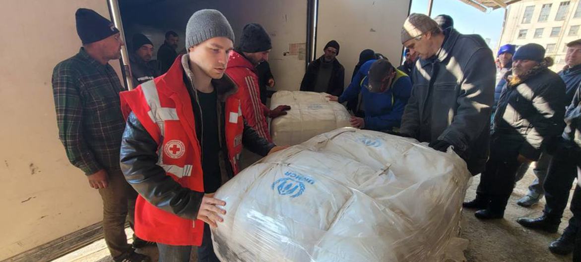 Un convoy de la ONU con ayuda humanitaria llega a Kramatorsk y Sloviansk en Ucrania