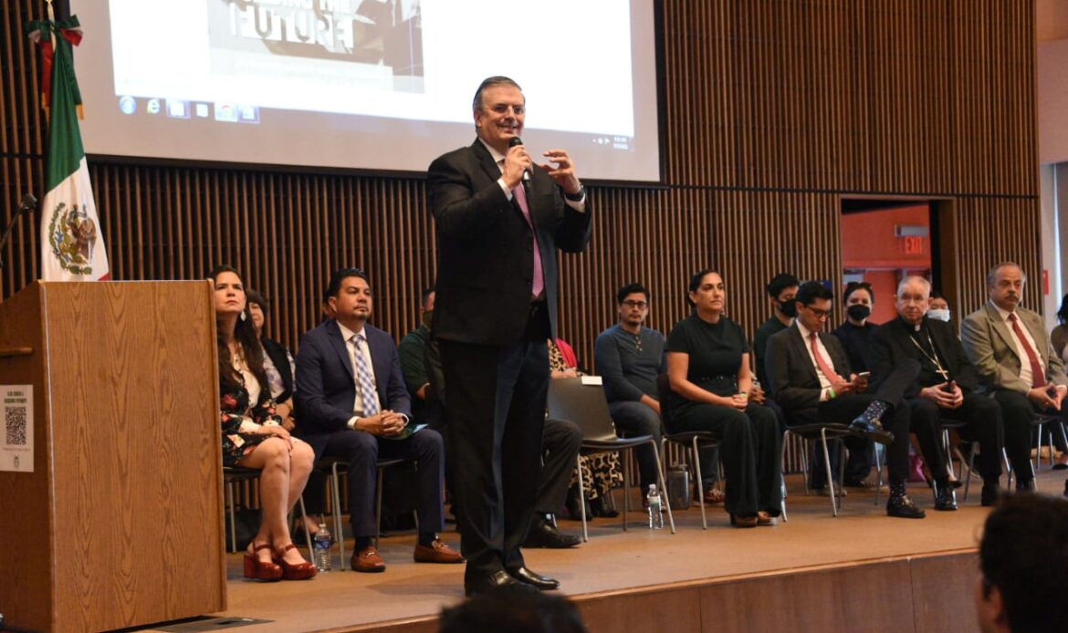 Canciller Ebrard presenta el proyecto “Building the Future” para la comunidad mexicana en Estados Unidos