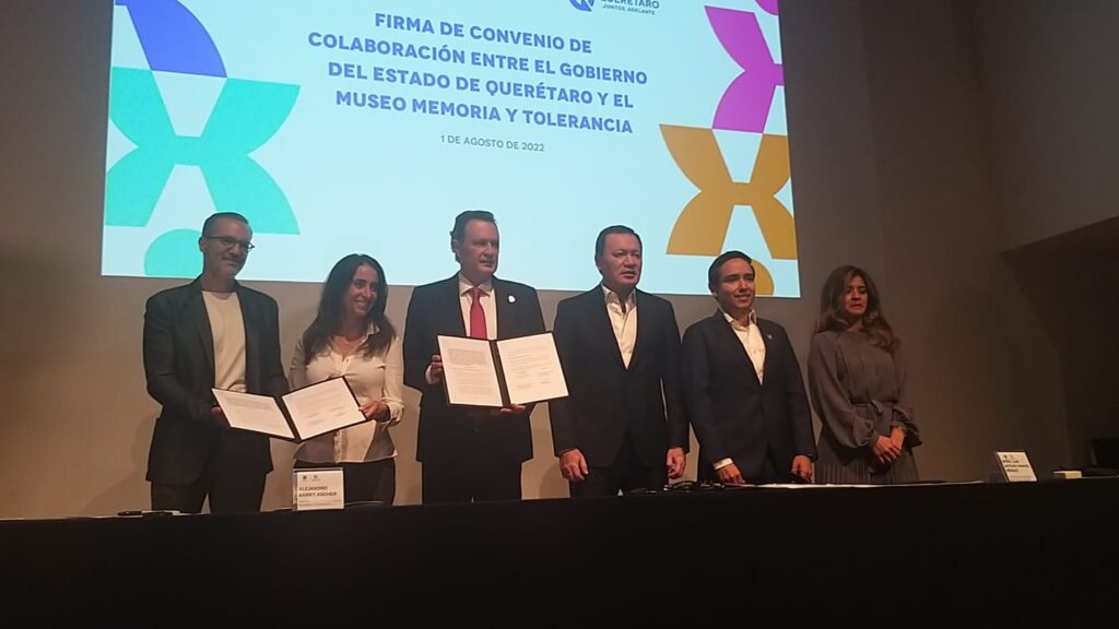 Gobierno firma convenio con el Museo Memoria y Tolerancia en la CdMx