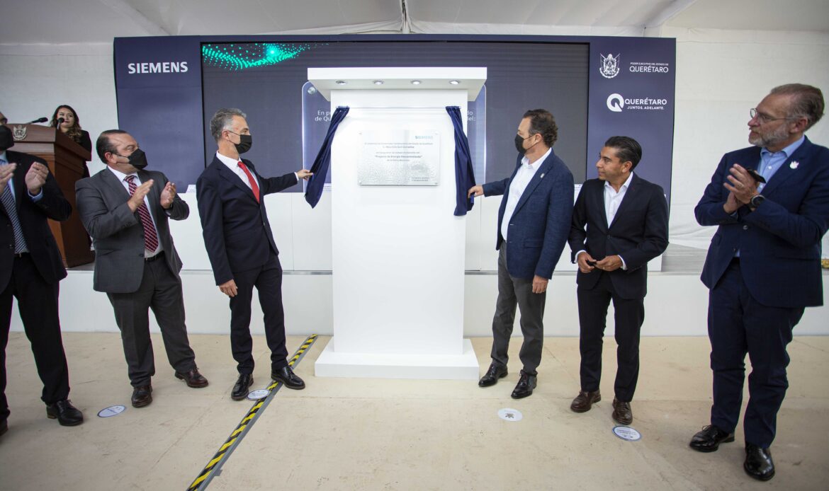 Inauguran Parque de Energía Descentralizada en la empresa Siemens en Corregidora