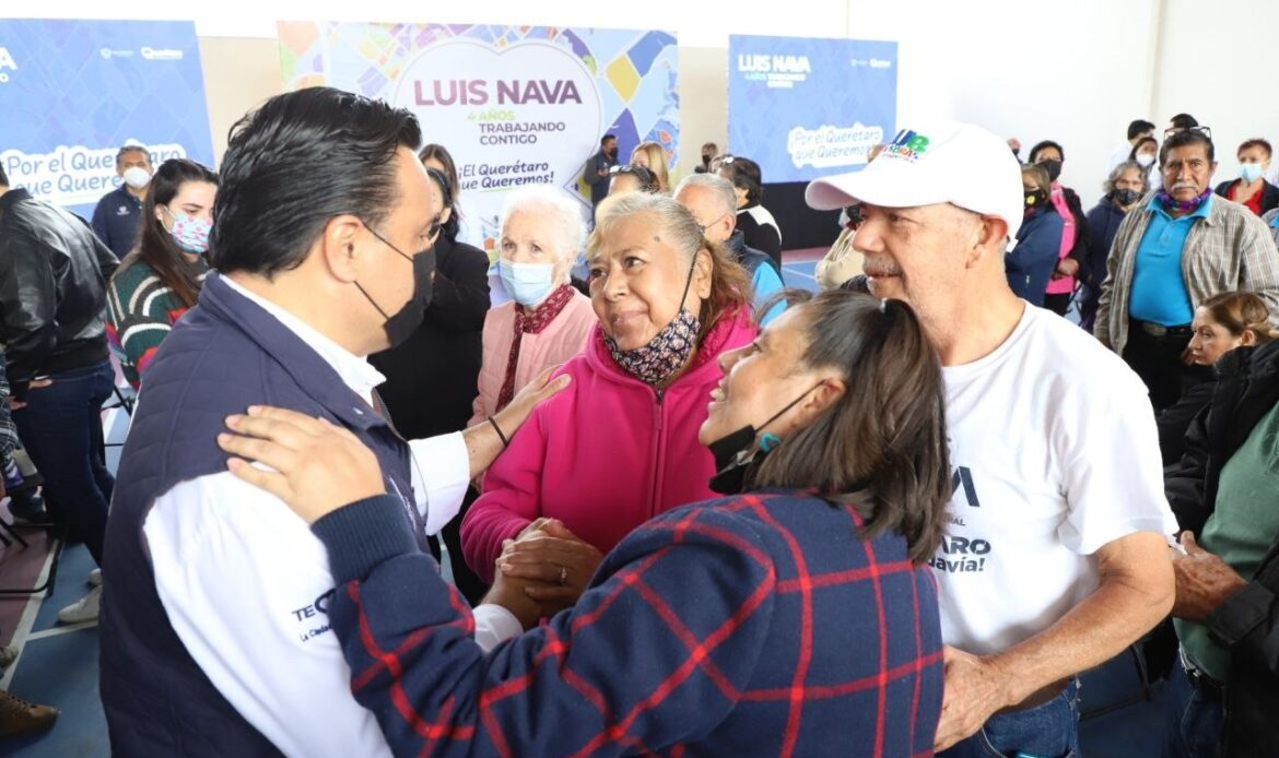 Ante adultos mayores, presenta Luis Nava resultados de 4 años de trabajo por Querétaro