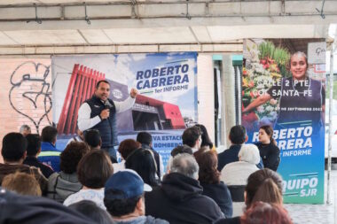 Roberto Cabrera entrega obras en Santa Fe, San Juan del Río