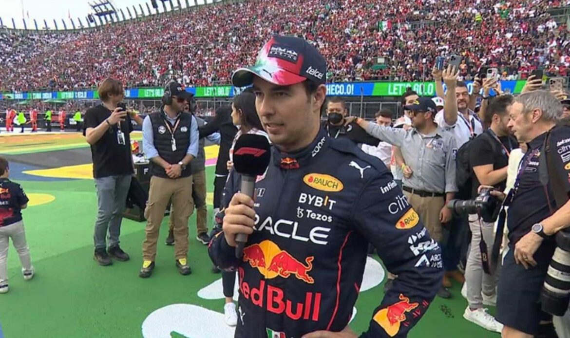 Checo Pérez termina en tercer lugar en el Gran Premio de México