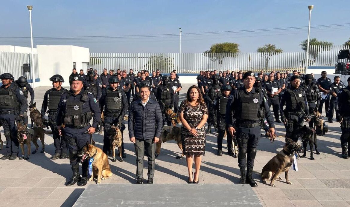 Elementos caninos de la SSPMC culminan labor de servir y proteger a la ciudadanía