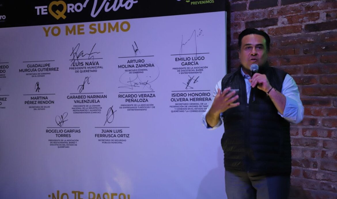 Presenta Luis Nava la campaña “Te Qro Vivo”… no te pases, bájale al alcohol