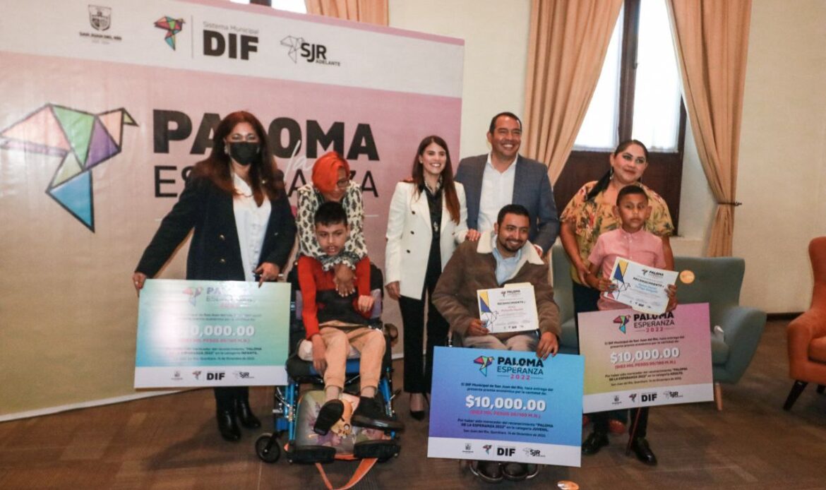 San Juan del Río premia a ganadores de la “Paloma de la Esperanza 2022”