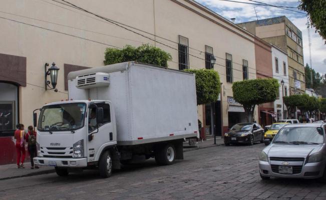 Restricción de vehículos de carga en Centro Histórico de Querétaro
