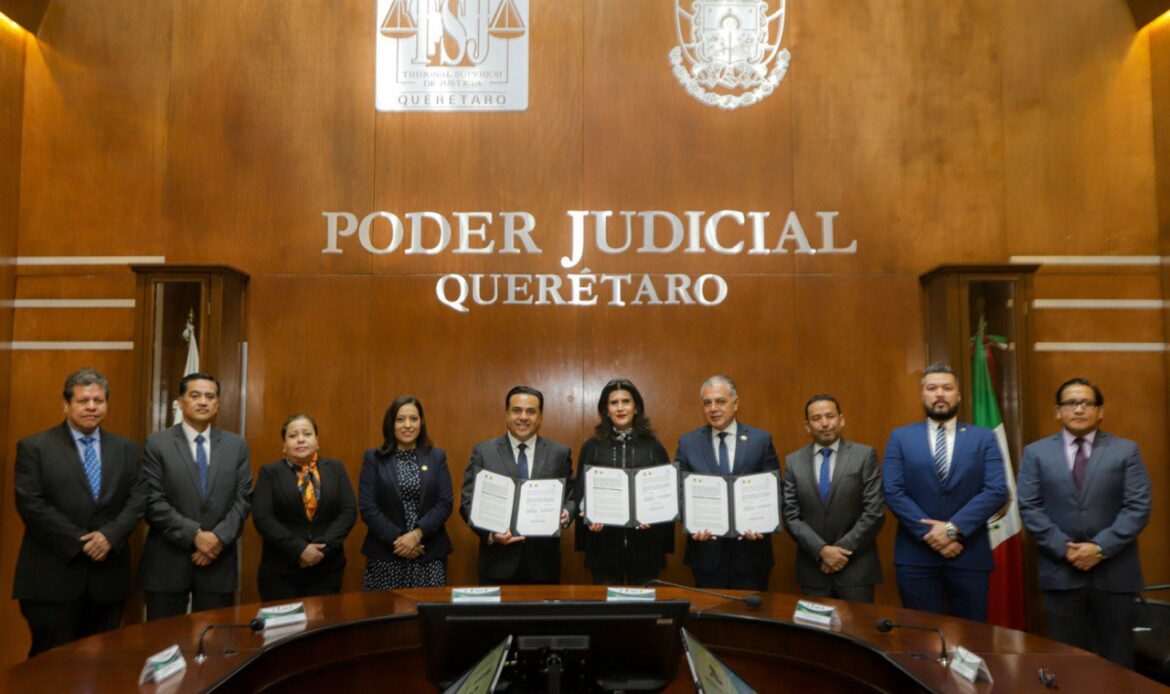 Acuerdan Municipio de Querétaro y el Poder Judicial del Estado agilizar mecanismos para la protección de personas