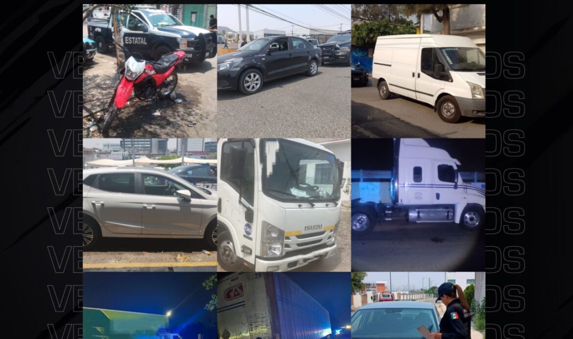 Durante el fin de semana, once vehículos con reporte de robo fueron recuperados por PoEs