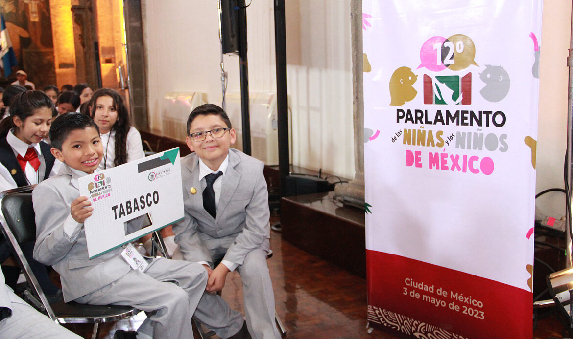 Titular de SEP recibe y dialoga con integrantes del 12° Parlamento de Niñas y Niños de México