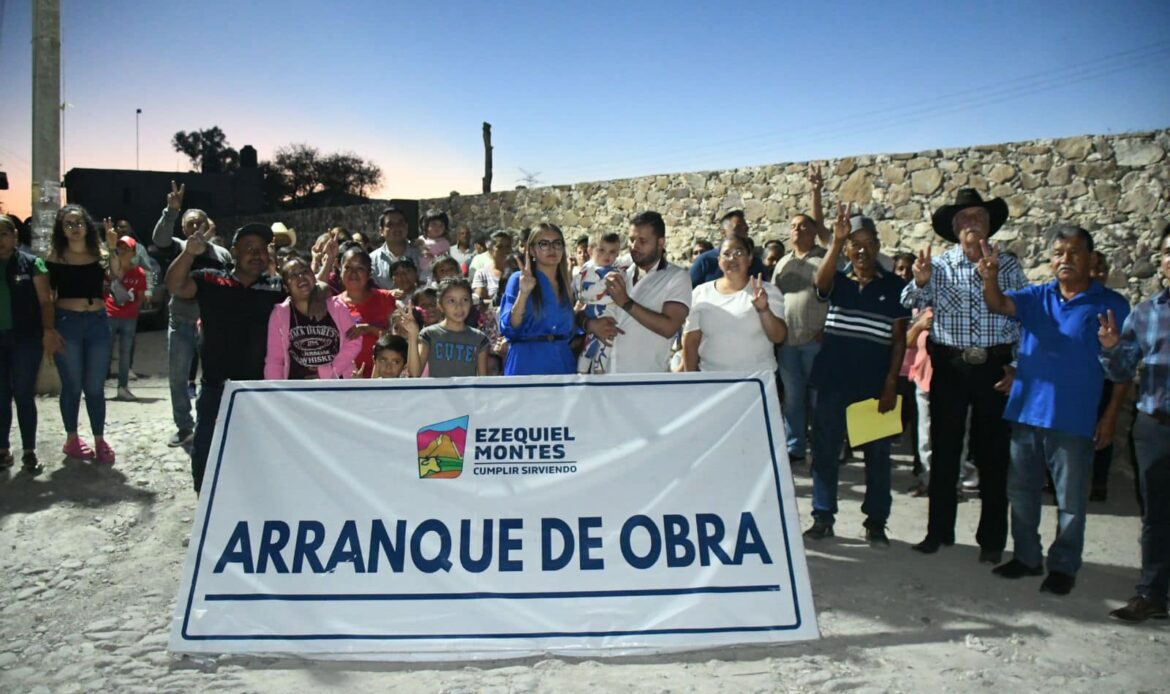 Iniciará la instalación de drenaje sanitario  en “El Jagüey Grande”, Ezequiel Montes