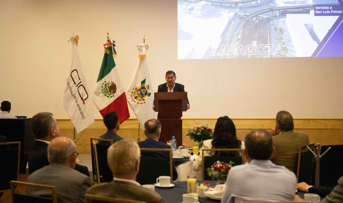 Presenta SDUOP avances de Paseo 5 de Febrero a integrantes del Club de Industriales de Querétaro
