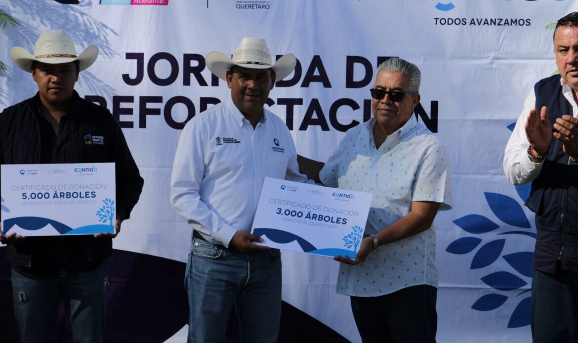 Implementa SEDEA programa de reforestación en Ezequiel Montes