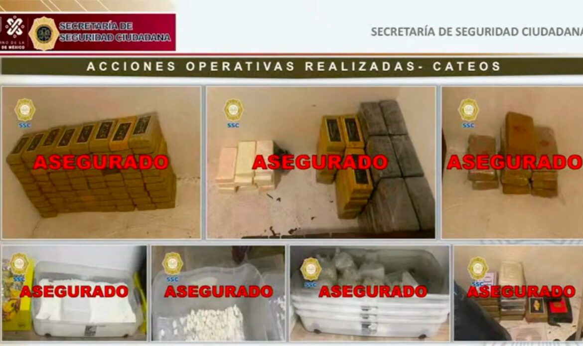 SSC CDMX desarticula una célula criminal; asegura más de 200 kilos de cocaína