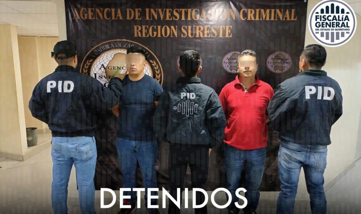 Fiscalía de Querétaro detiene en Coahuila a dos por homicidio y feminicidio