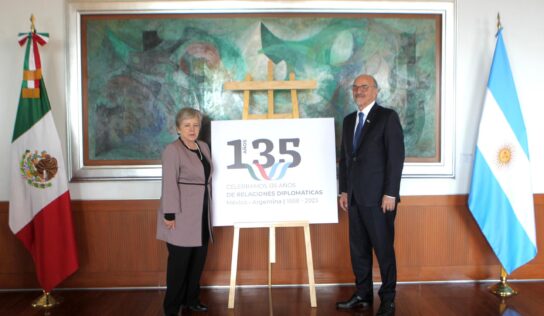 Presentación de logotipo conmemorativo del 135 aniversario de las relaciones diplomáticas México–Argentina
