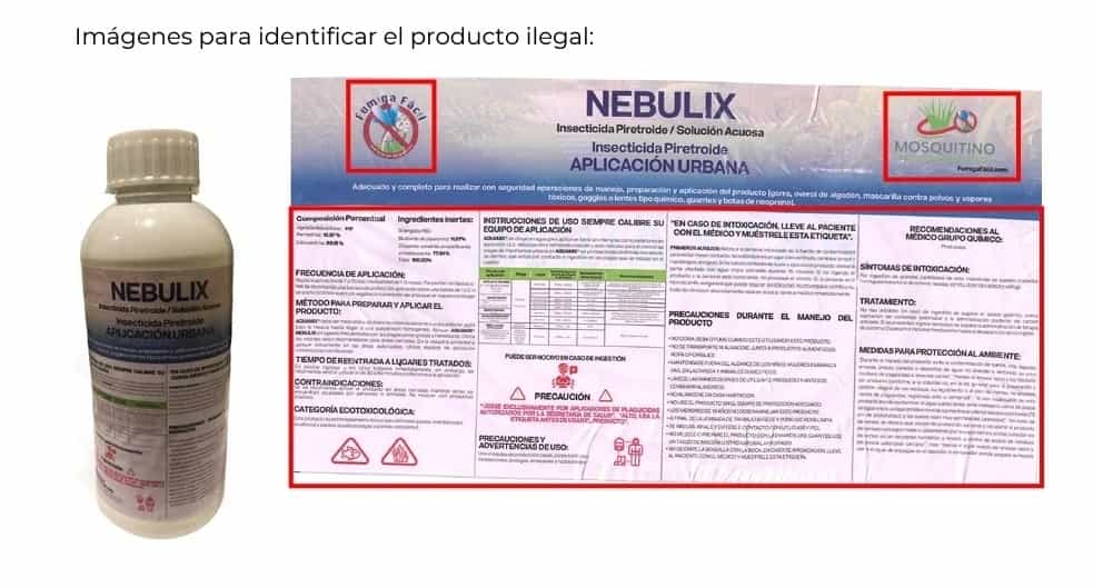 Emite COFEPRIS Alerta Sanitaria por la comercialización ilegal del producto Nebulix